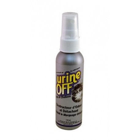 Destructeur d'odeur urine off pour chat en spray 118 ml : Hygiène et soin  du chat Urine Off animalerie - botanic®