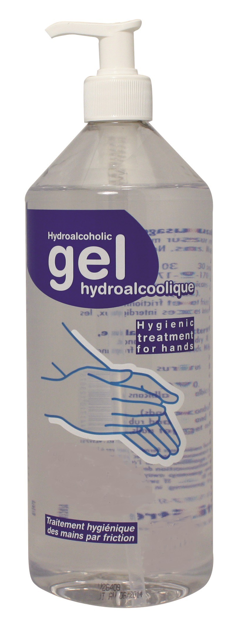 ORLAV - Eligel A - Gel désinfectant hydroalcoolique avec pompe - 1L