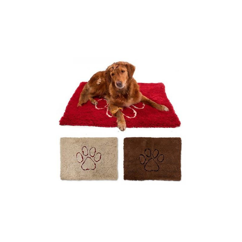 Cage et sac de transport pour chien GENERIQUE Tapis ultra-absorbant doormat  79 x 51 cm - marron