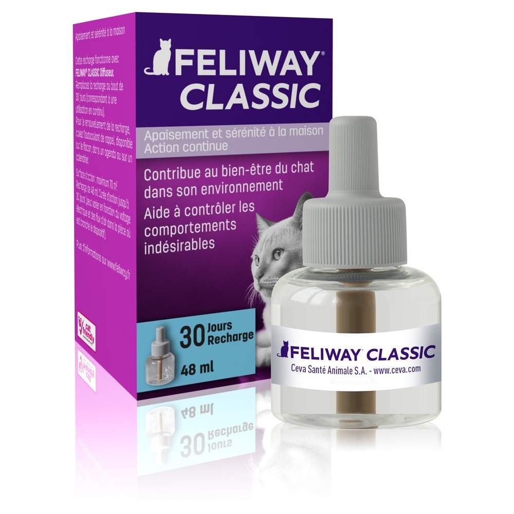 Feliway Classic Apaisement et Bien-être Chat Diffuseur et Recharge 48ml