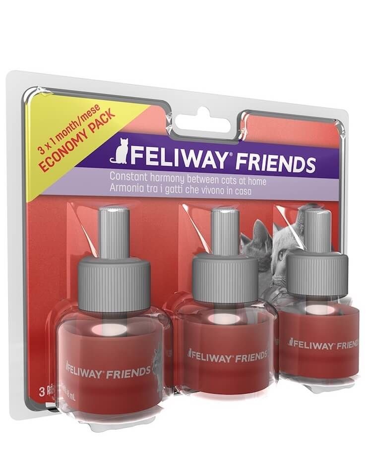 FELIWAY FRIENDS pack de 3 RECHARGES 48 ML POUR DIFFUSEUR - The Breeder's  Shop