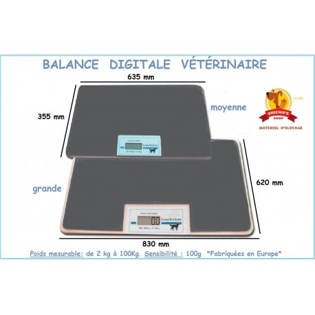 Balance Vétérinaire Chien Numérique Balance Au Sol 150 kg / 50 g LCD USB